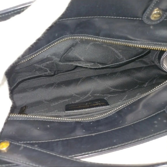 Ferragamo Hand Bag 3 pieces set Shoulder Bag Nylon Leather Enamel 1917400 - Picture 6 of 9